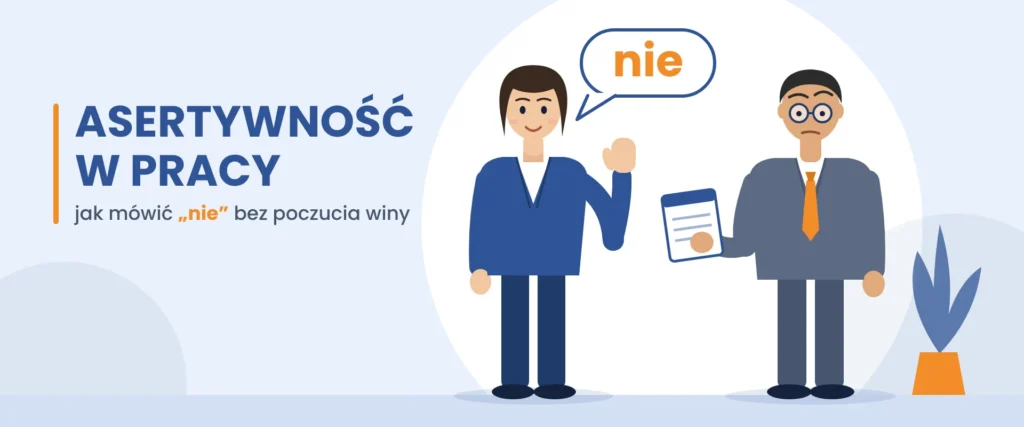 Asertywność w pracy: pracownica spokojnie mówi „nie" przełożonemu