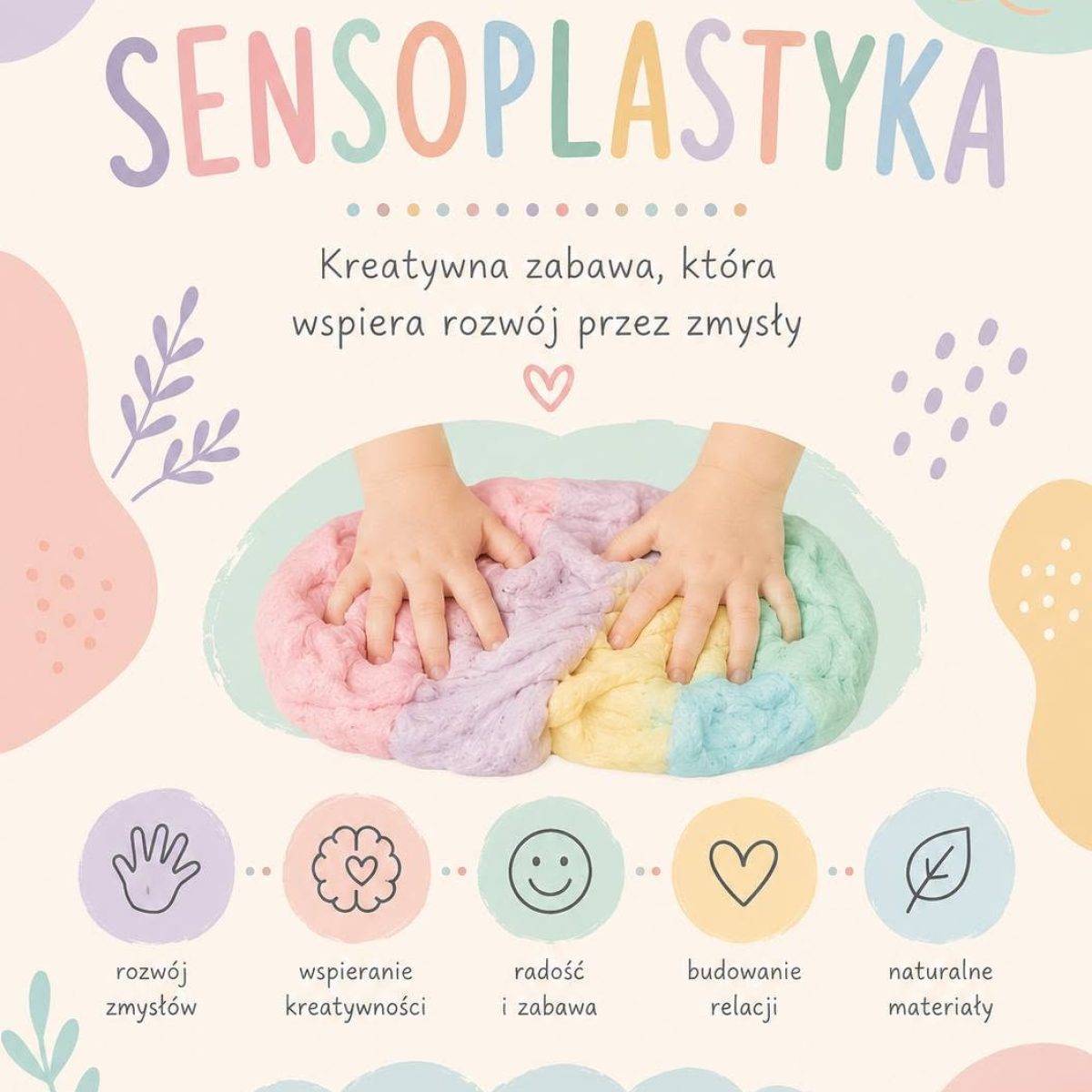 Prowadząca omawia metody prowadzenia warsztatów sensorycznych podczas szkolenia dla opiekunów i kadry żłobkowej. Uczestnicy poznają praktyczne sposoby wspierania rozwoju sensorycznego dzieci do lat 3. Szkolenia online, w Lublinie oraz na terenie całej Polski.